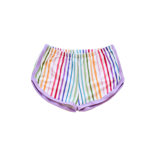 Retro Shorts - Rainbow Stripes