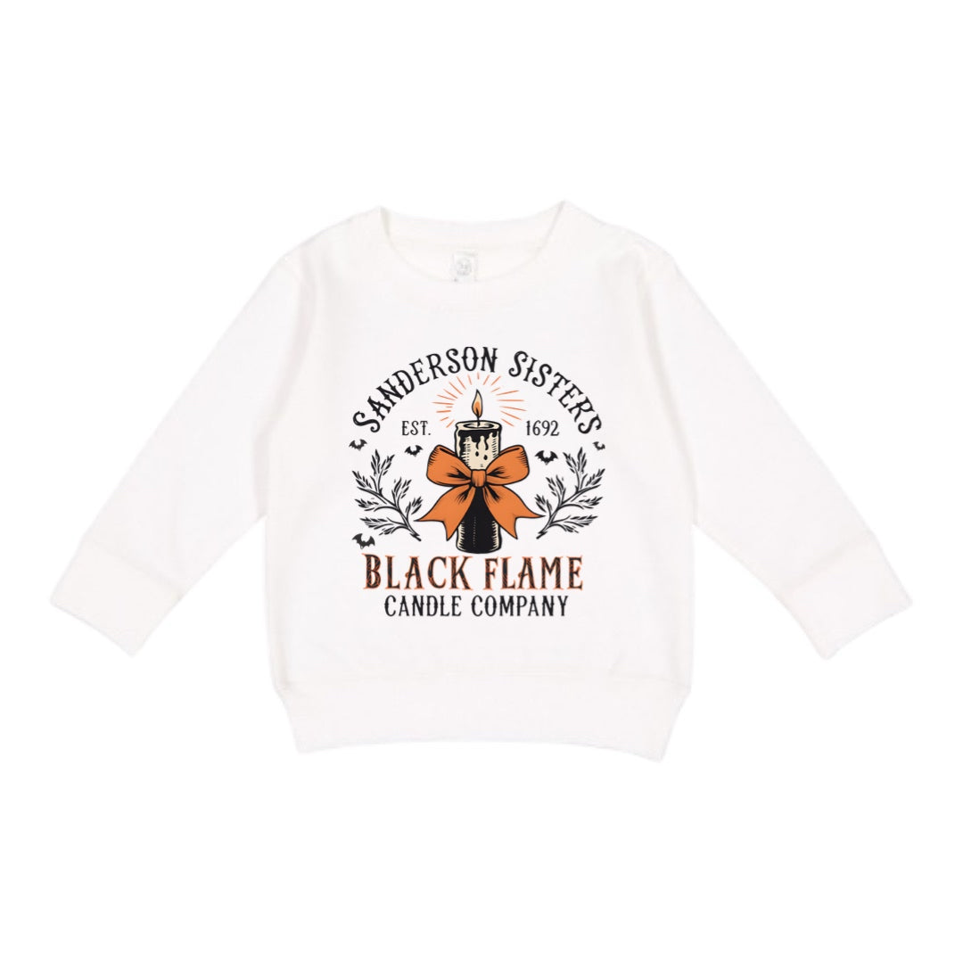 Sweatshirt - Black Flame Candle