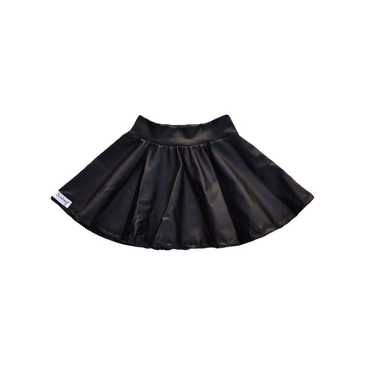 Twirl Skirt - Black Pleather