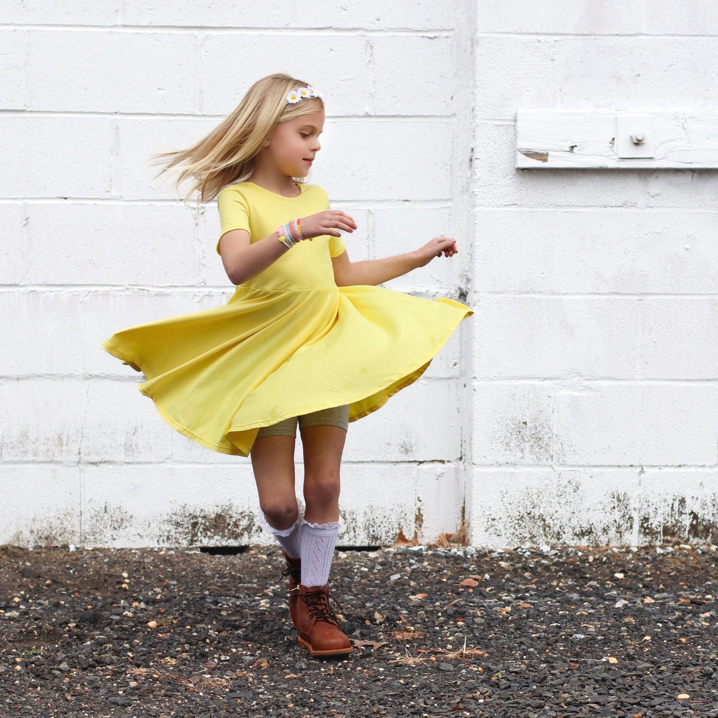 Twirl Dress - Yellow