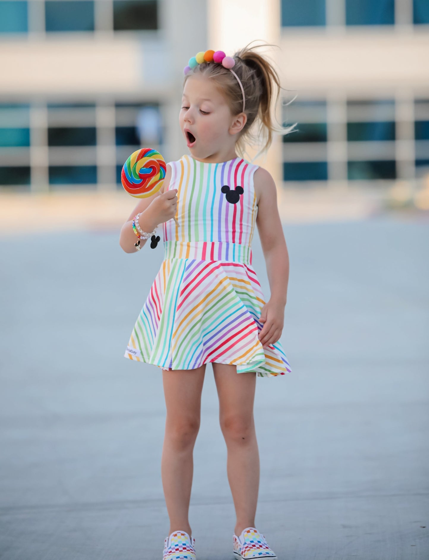 Twirl Skirt - Rainbow Stripes