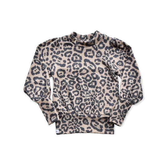Mock Sweater - Leopard