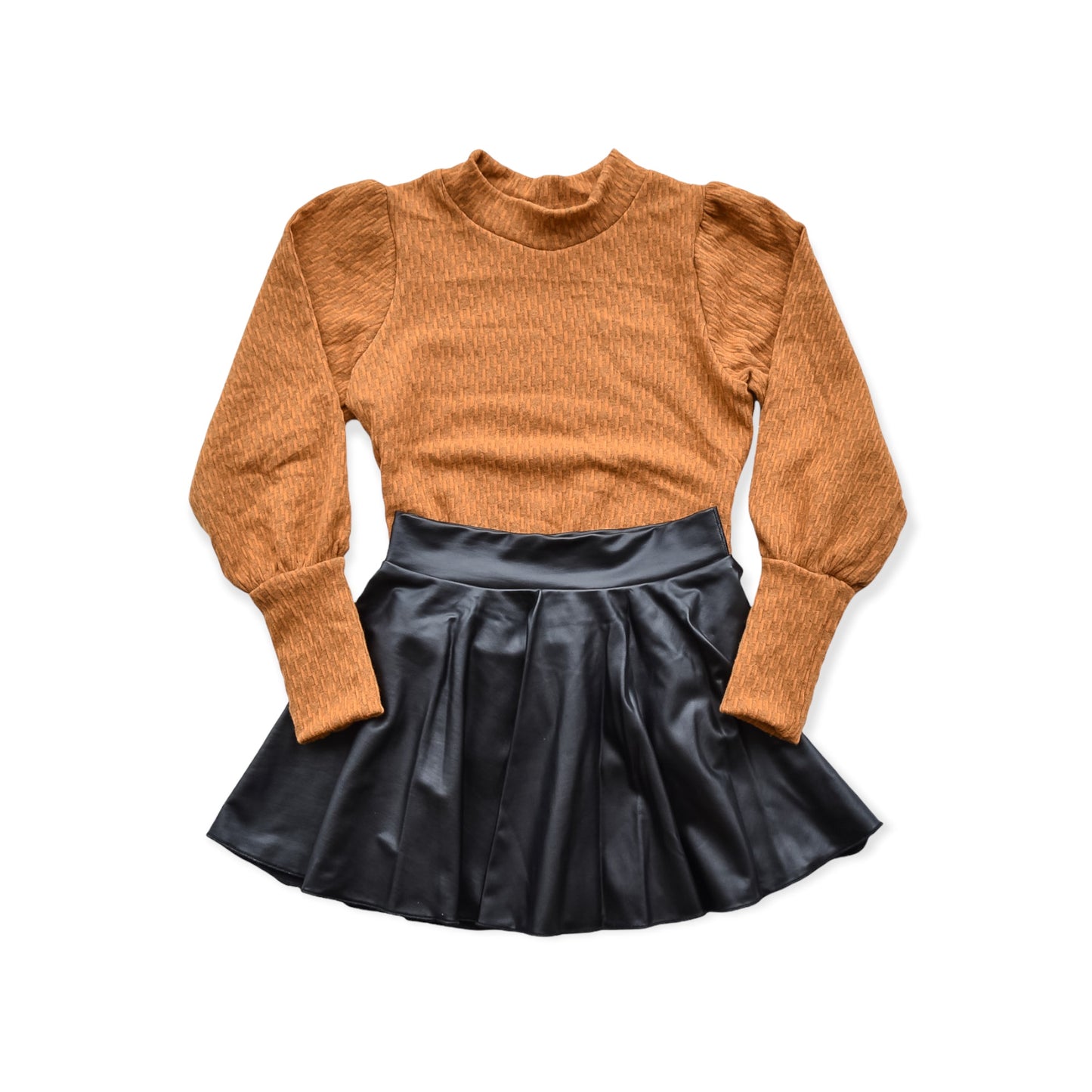 Twirl Skirt - Black Pleather